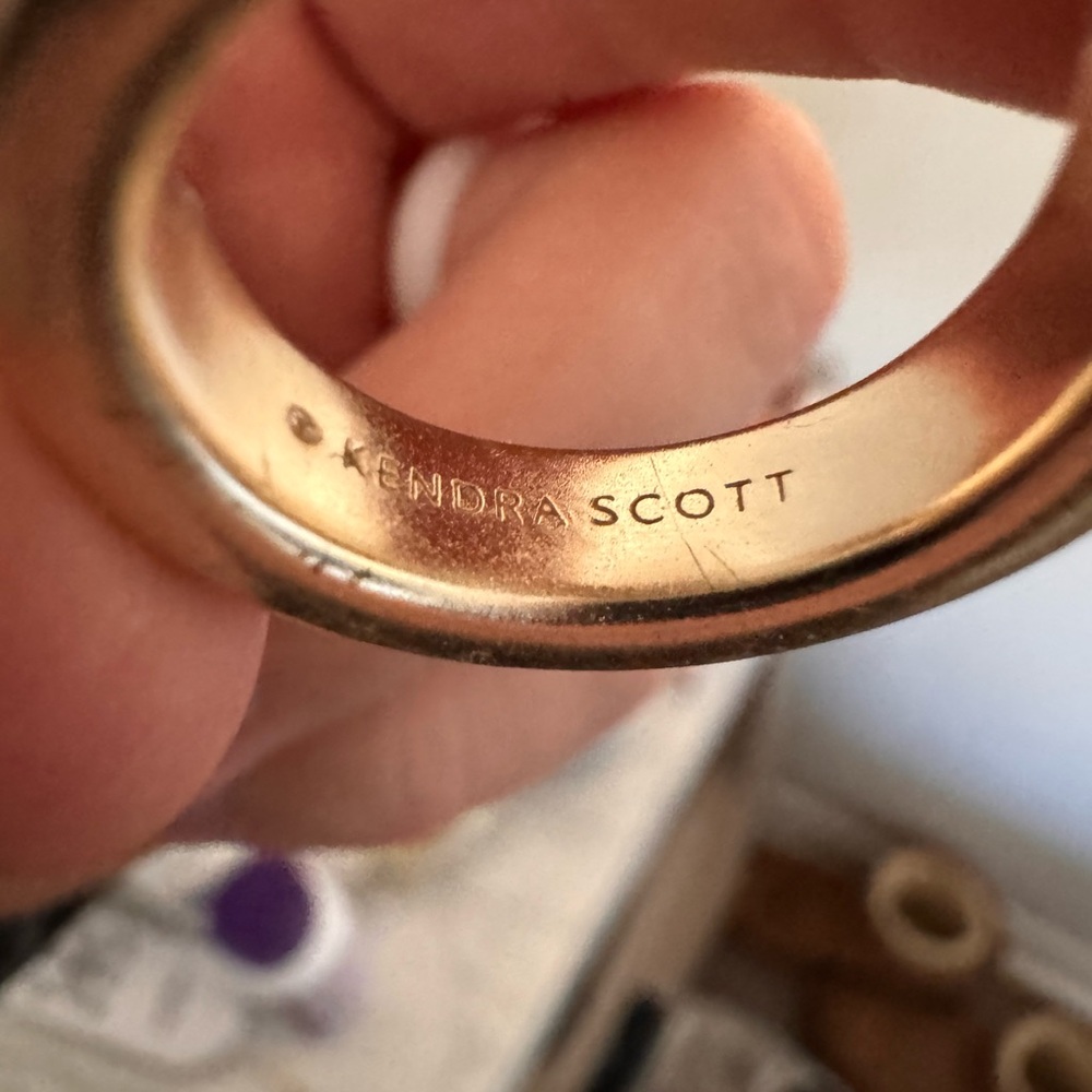 Jack Gold Band Ring in Multi Crystal - Picture 3 of 3